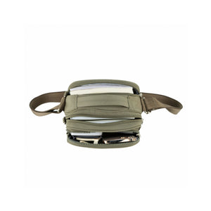 Tosca-Anti-Theft-25-Shoulder-Bag-Layered-Small-Khaki-Open