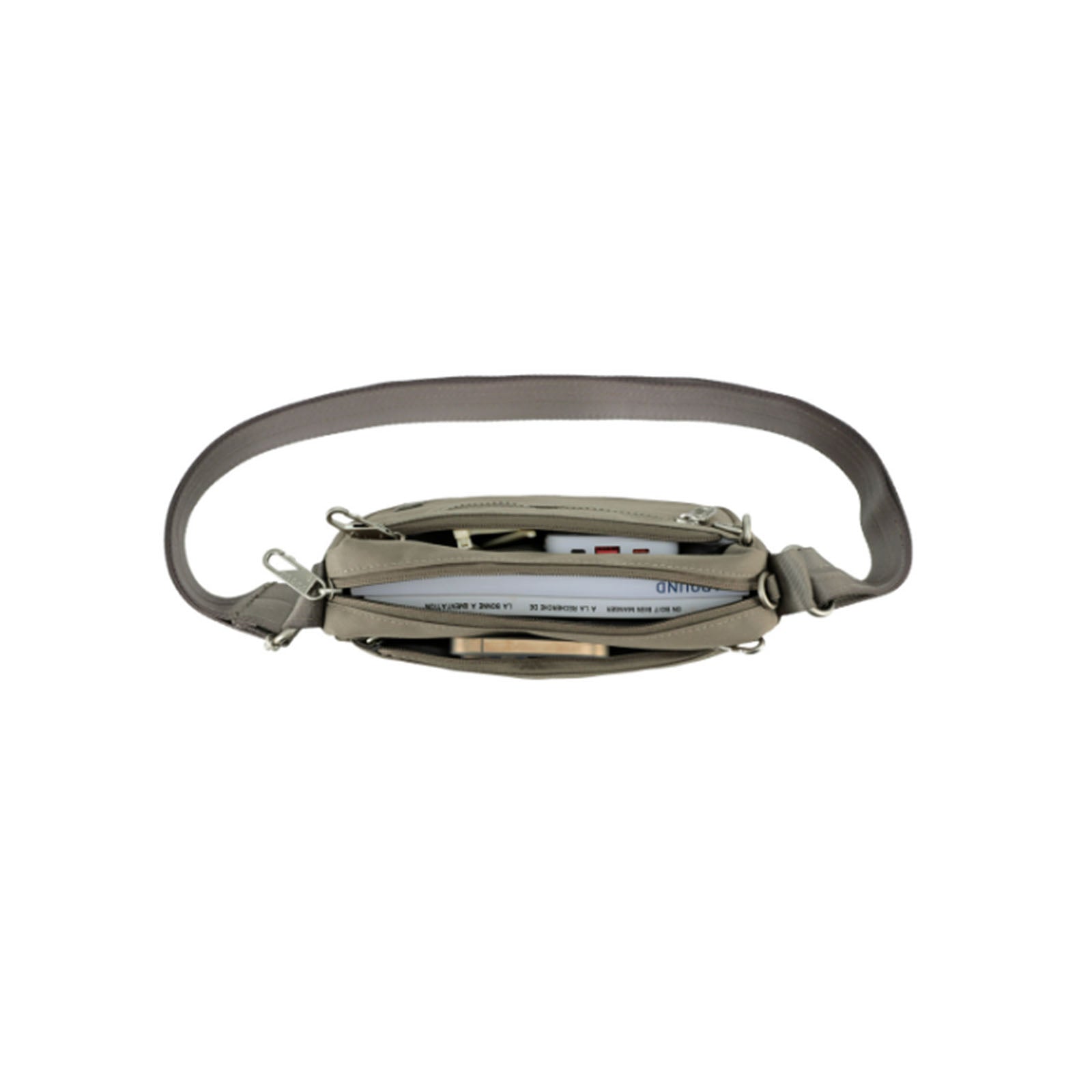 Tosca-Anti-Theft-25-Shoulder-Bag-Small-Taupe-Top