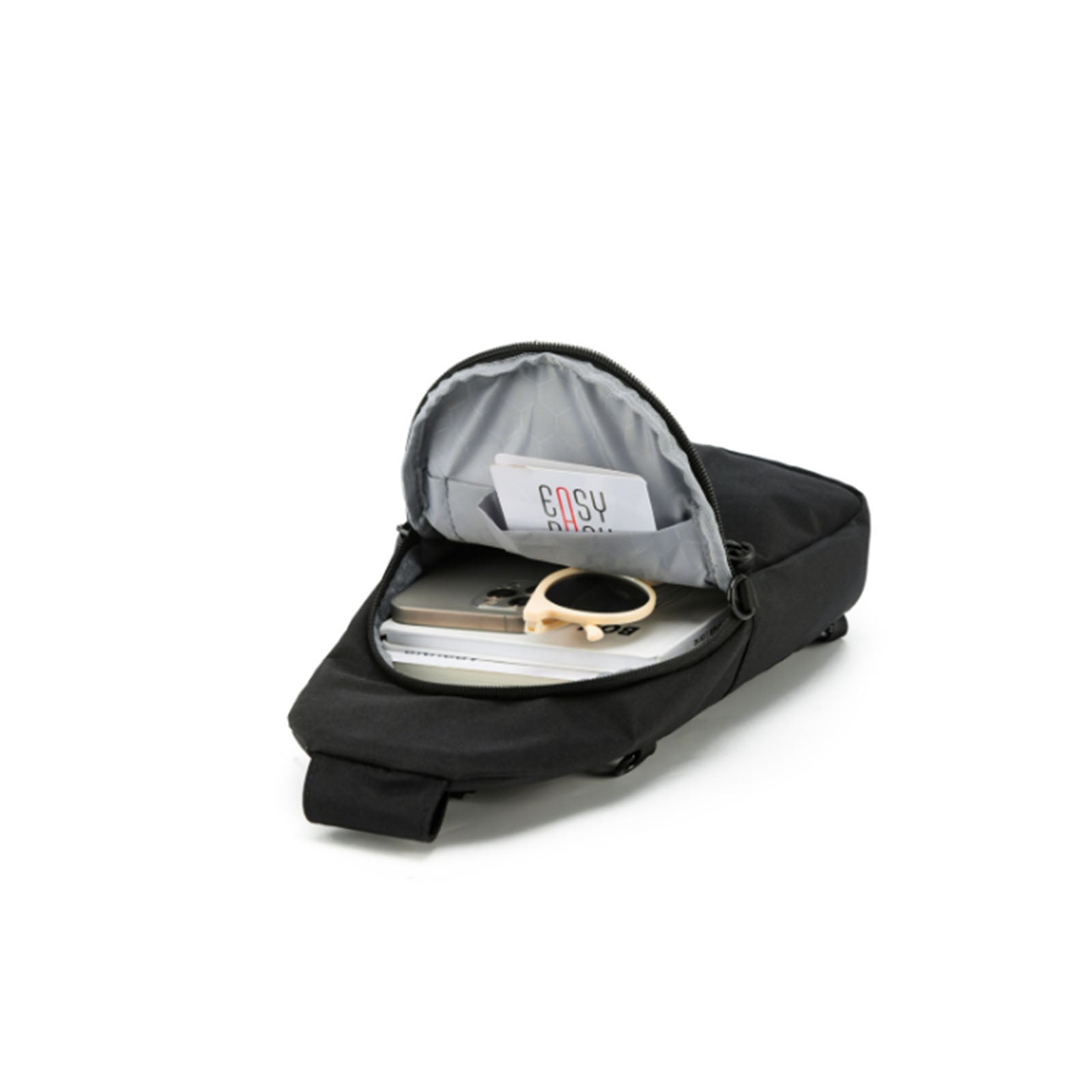 Tosca-Anti-Theft-25-Sling-Pack-Black-Open