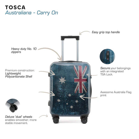 Tosca-Aus-Flag-4-Wheel-55cm-Carry-On-Suitcase-Info