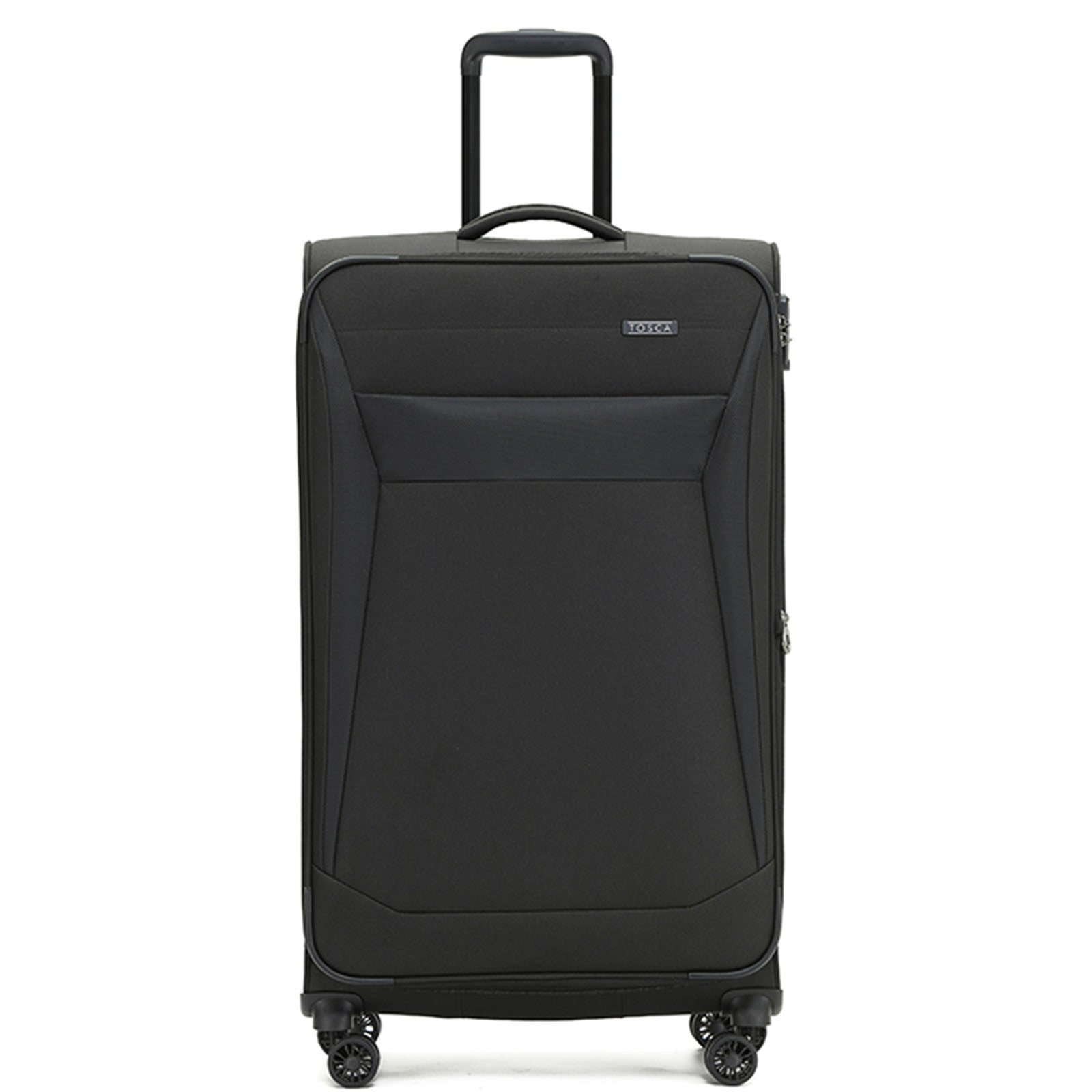 Tosca-Aviator-4-Wheel-Large-Suitcase-Black-Front
