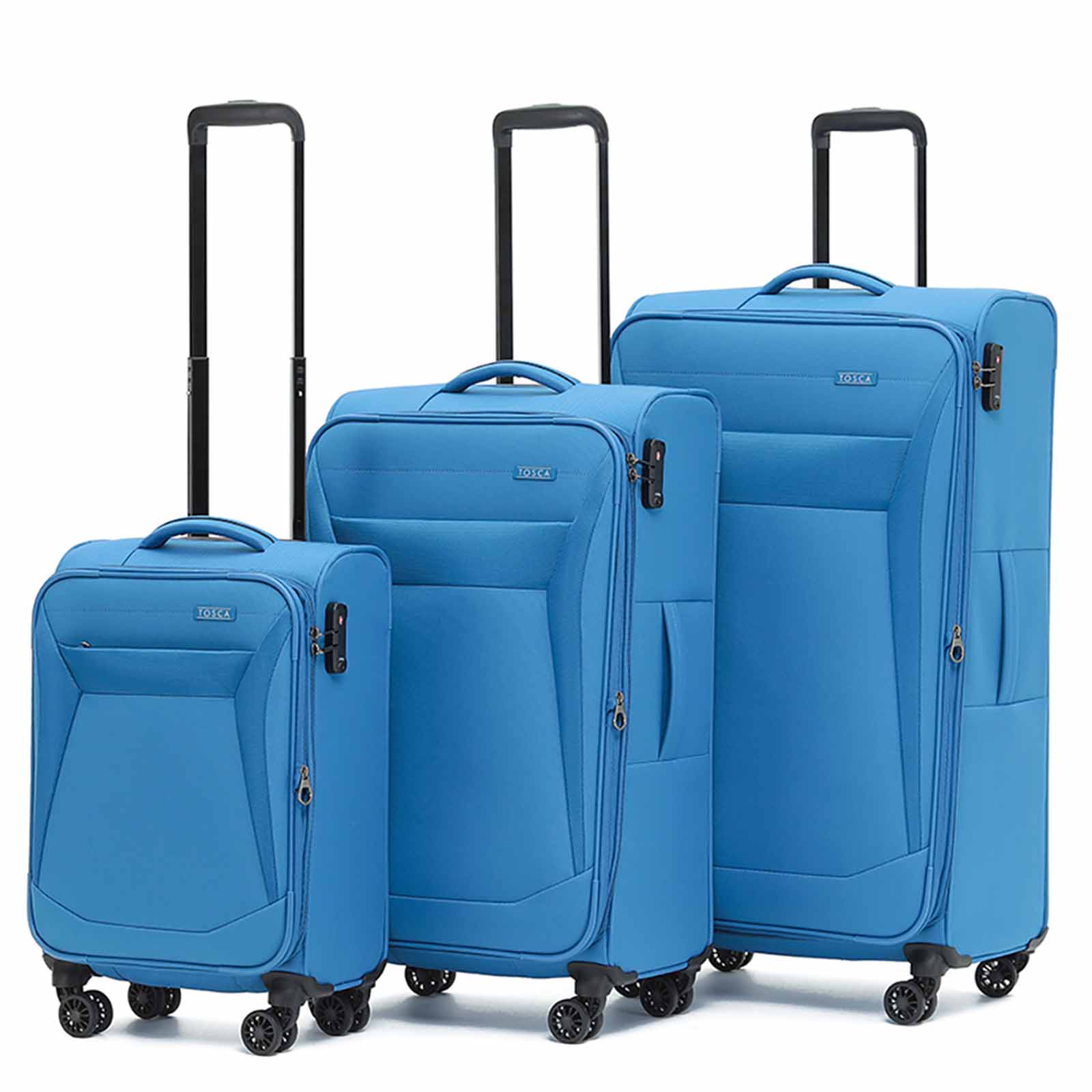 Tosca-Aviator-4-Wheel-Large-Suitcase-Blue-Set