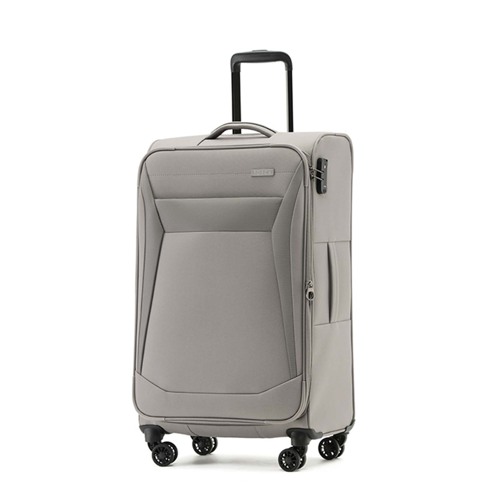 Tosca-Aviator-4-Wheel-Medium-Suitcase-Khaki-Front-Angle