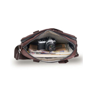 Tosca-Classic-Sling-Pack-Chocolate-Open
