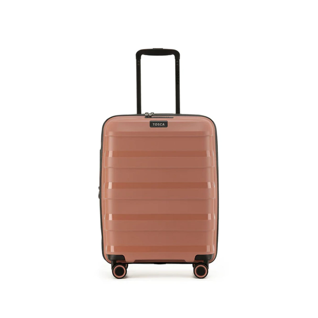 Tosca-Comet-4-Wheel-55cm-Carry-On-Suitcase-Mocha-Front