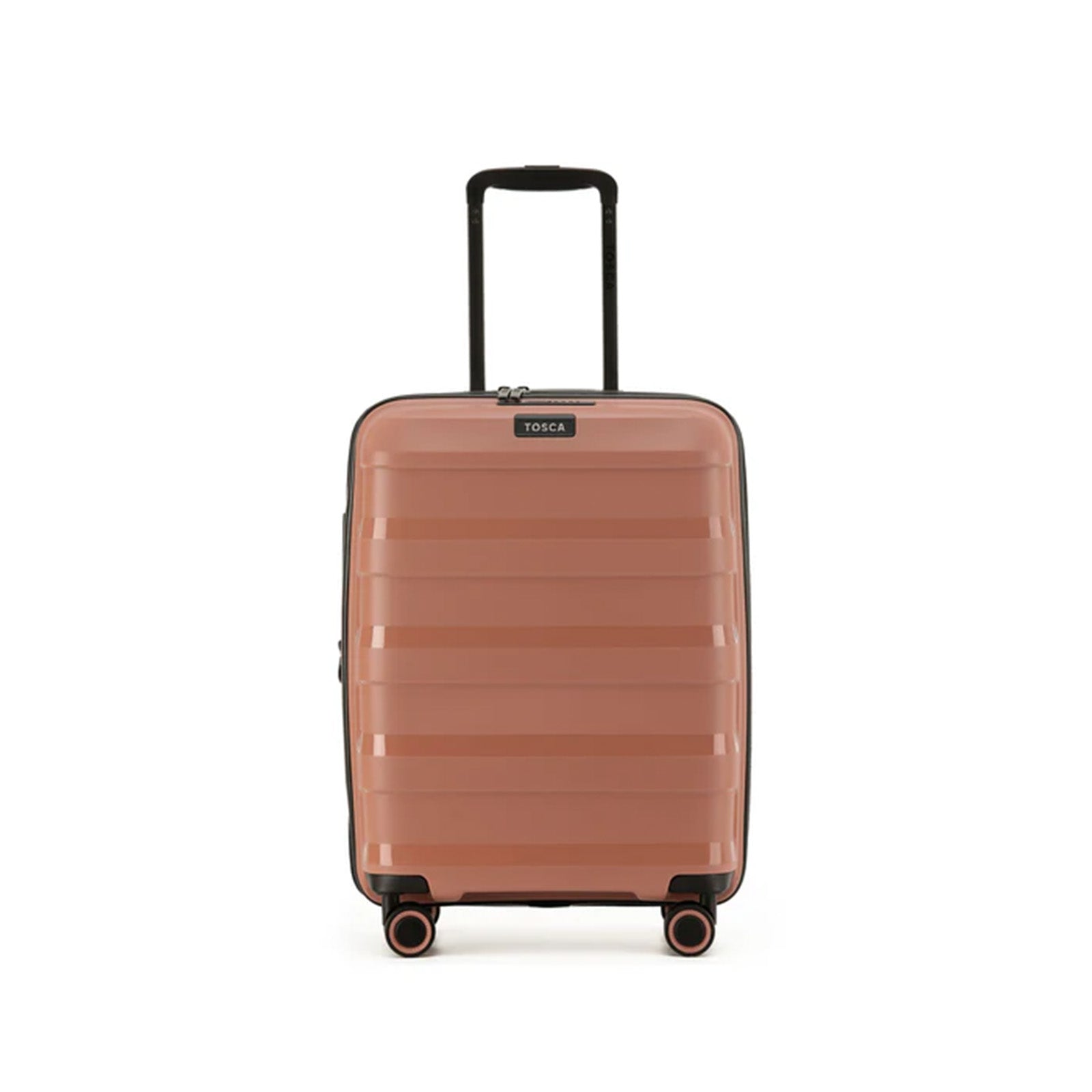 Tosca-Comet-4-Wheel-55cm-Carry-On-Suitcase-Mocha-Front