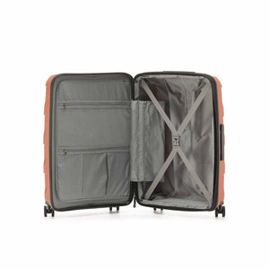 Tosca-Comet-4-Wheel-55cm-Carry-On-Suitcase-Mocha-Open