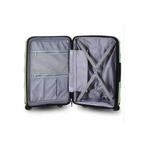 Tosca-Comet-4-Wheel-67cm-Medium-Suitcase-Sage-Green-Open