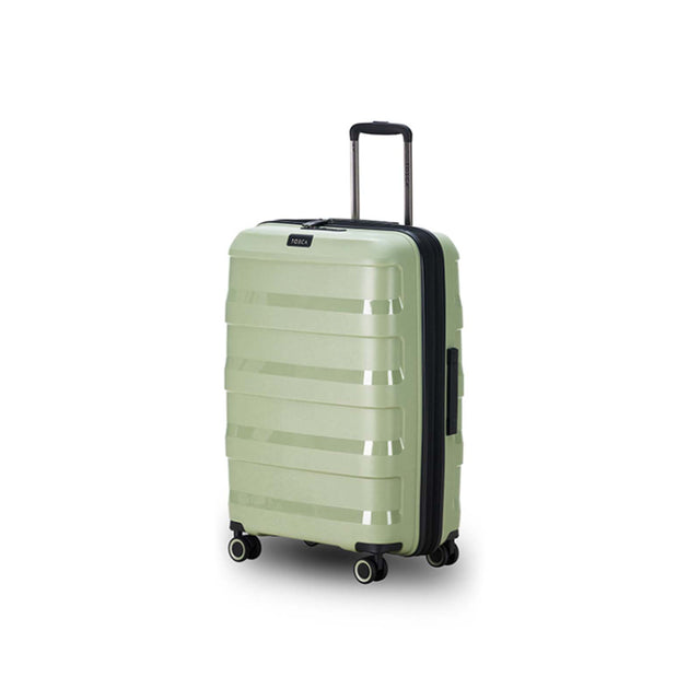 Tosca-Comet-4-Wheel-67cm-Medium-Suitcase-Sage-Green-Side