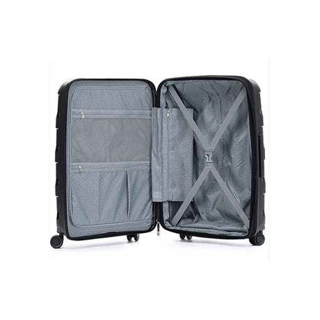 Tosca-Comet-4-Wheel-78cm-Large-Suitcase-Black-Open