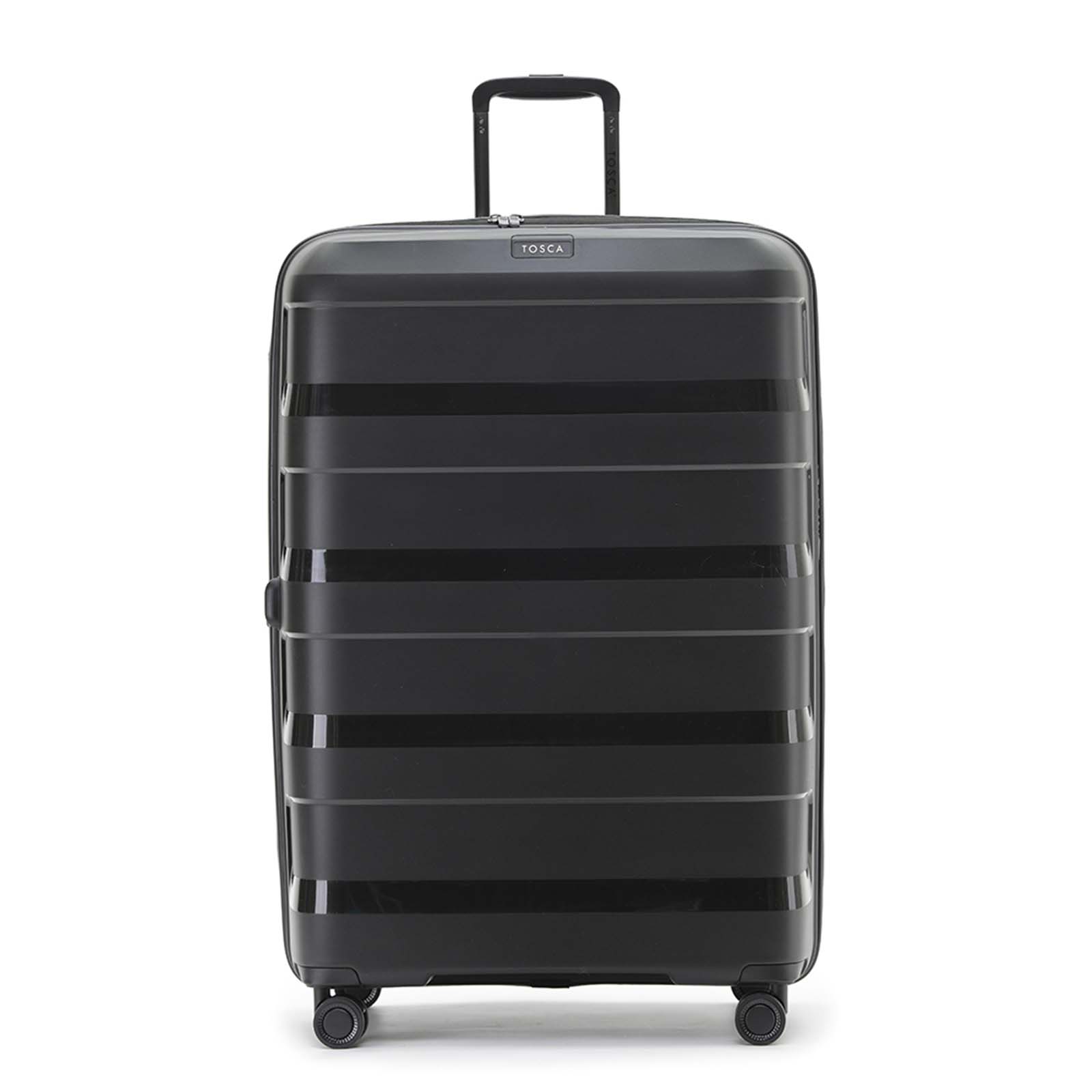 Tosca-Comet-4-Wheel-81cm-Large-Suitcase-Black-Front
