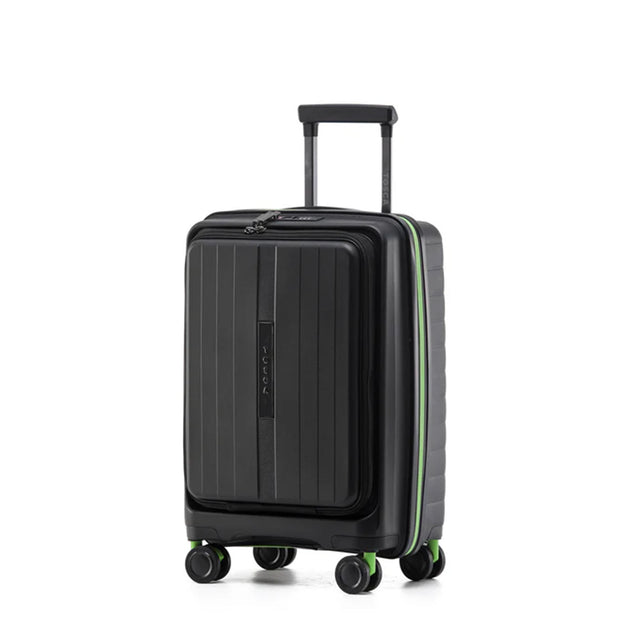 Tosca-Cruiser-Front-Opening-53cm-Carry-On-Suitcase-Black-Angle