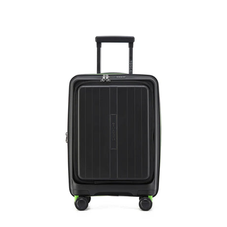 Tosca-Cruiser-Front-Opening-53cm-Carry-On-Suitcase-Black-Front