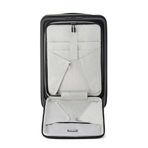 Tosca-Cruiser-Front-Opening-53cm-Carry-On-Suitcase-Black-Open