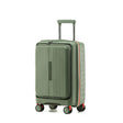 Tosca-Cruiser-Front-Opening-53cm-Carry-On-Suitcase-Khaki-Angle
