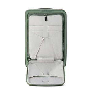 Tosca-Cruiser-Front-Opening-53cm-Carry-On-Suitcase-Khaki-Open