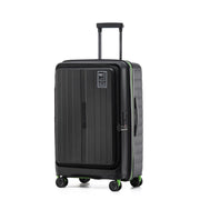 Tosca-Cruiser-Front-Opening-67cm-Medium-Suitcase-Black-Angle