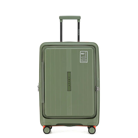 Tosca-Cruiser-Front-Opening-67cm-Medium-Suitcase-Khaki-Front