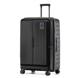 Tosca-Cruiser-Front-Opening-77cm-Large-Suitcase-Black-Angle