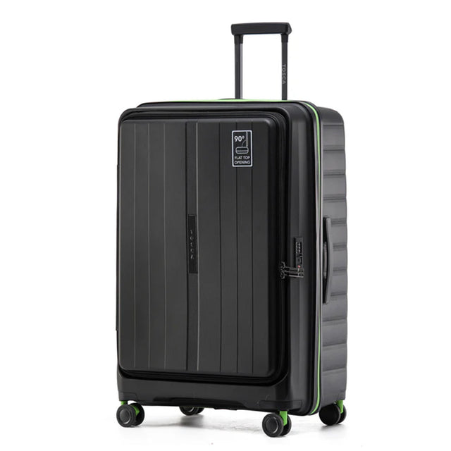 Tosca-Cruiser-Front-Opening-77cm-Large-Suitcase-Black-Angle