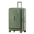 Tosca-Cruiser-Front-Opening-77cm-Large-Suitcase-Khaki-Angle