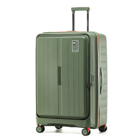 Tosca-Cruiser-Front-Opening-77cm-Large-Suitcase-Khaki-Angle