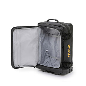 Tosca-Delta-Large-Wheeled-Duffel-Bag-Black-Open