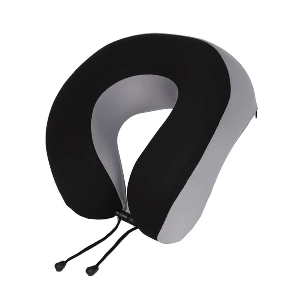Tosca-Deluxe-Memory-Foam-Neck-Cushion-Black-Grey-Angle