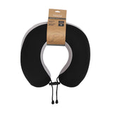 Tosca-Deluxe-Memory-Foam-Neck-Cushion-Black-Grey-Front