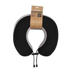 Tosca-Deluxe-Memory-Foam-Neck-Cushion-Black-Grey-Front