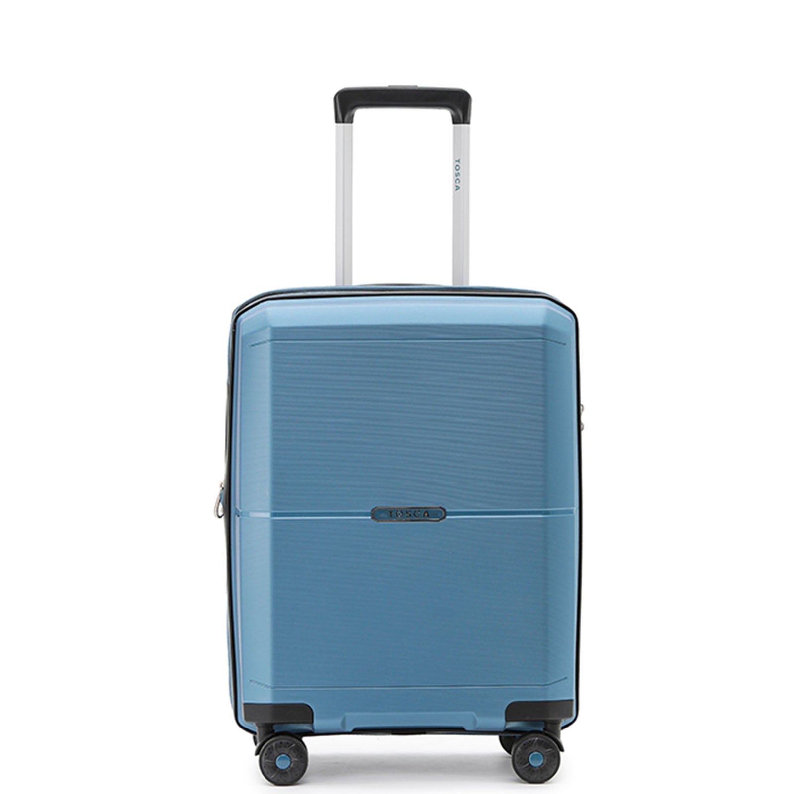 Tosca-Globetrotter-20-Inch-Carry-On-Suitcase-Blue-Front