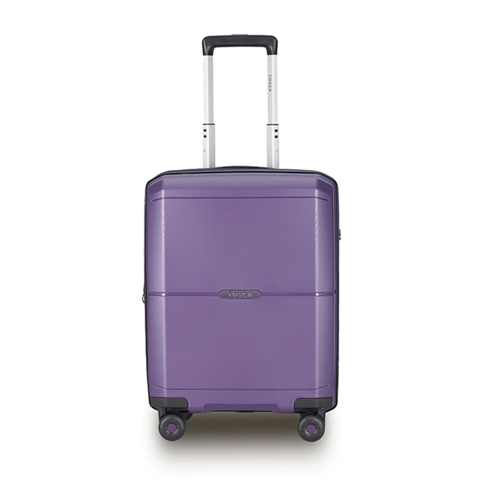 Tosca-Globetrotter-20-Inch-Carry-On-Suitcase-Dark-Purple-Front