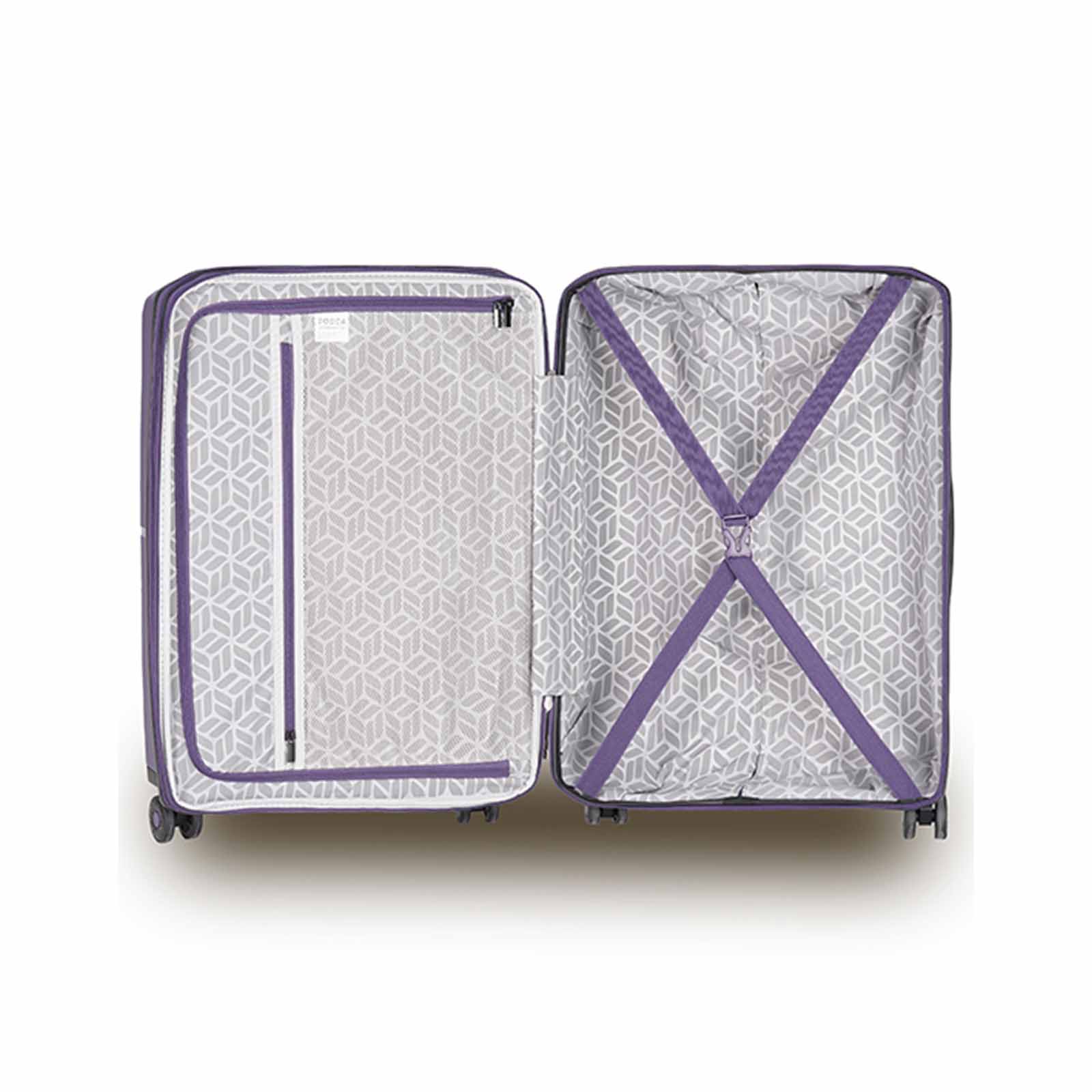 Tosca-Globetrotter-20-Inch-Carry-On-Suitcase-Dark-Purple-Open