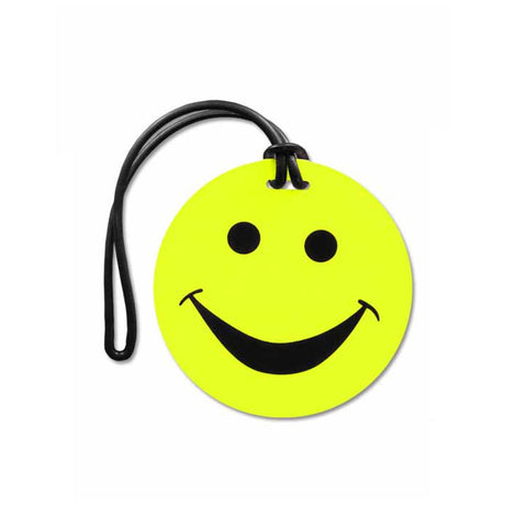 Tosca-Happy-Face-Luggage-Tag-Yellow