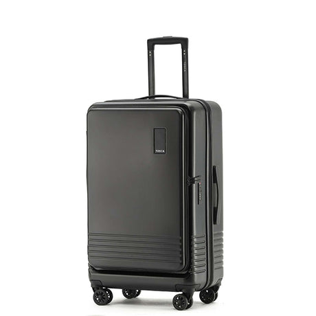 Tosca-Horizon-27-Inch-Medium-Suitcase-Black-Front-Side-Corner