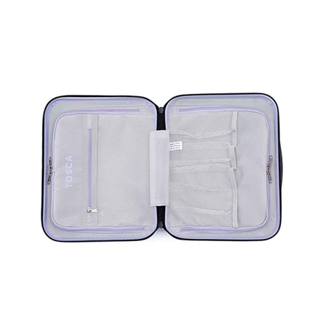 Tosca-Interstellar-38cm-Vanity-Suitcase-Lavender-Open