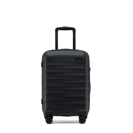 Tosca-Interstellar-4w-53cm-Carry-On-Suitcase-Black-Front