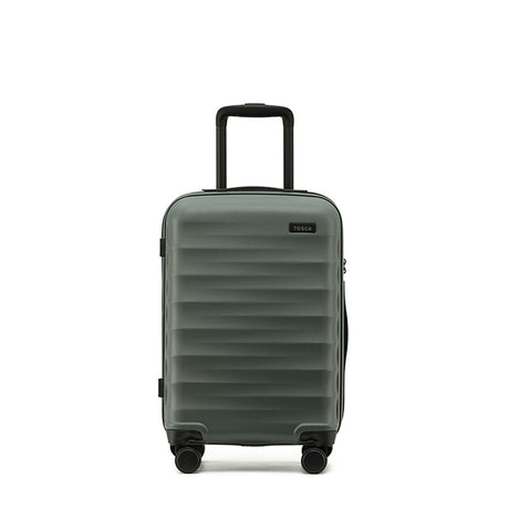 Tosca-Interstellar-4w-53cm-Carry-On-Suitcase-Moss-Front