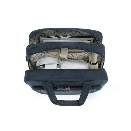 Tosca-Oakmont-Tote-Laptop-Bag-Navy-Open