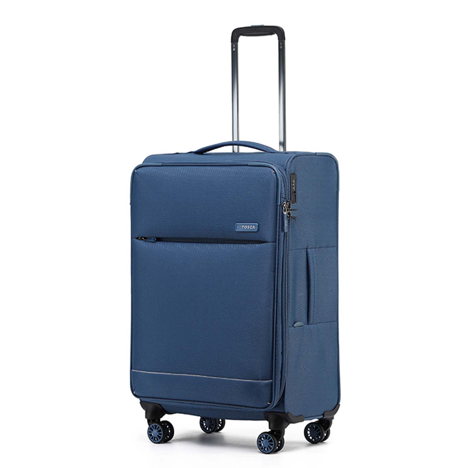 Tosca-So-Lite-4w-67cm-Medium-Suitcase-Blue-Side