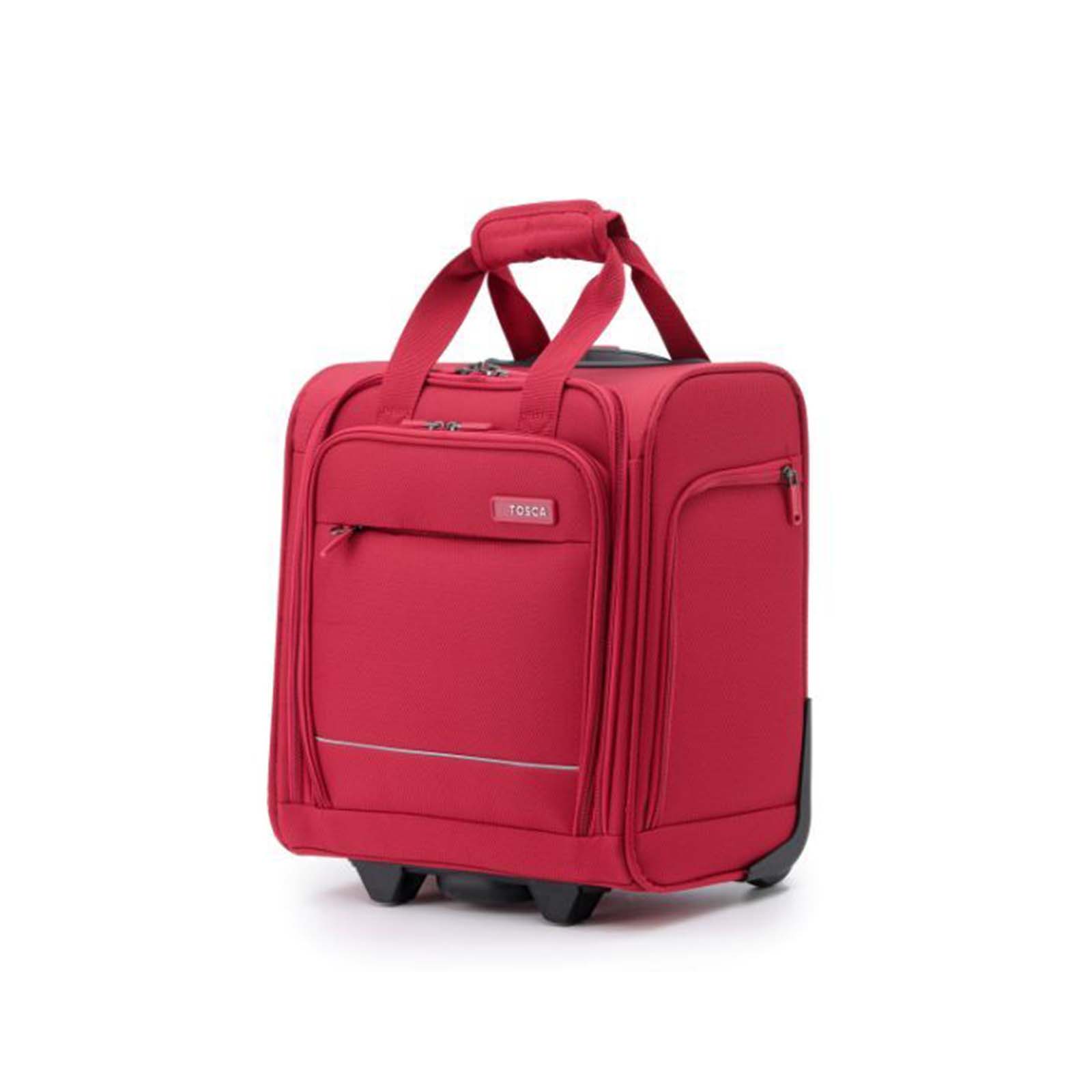Tosca-So-Lite-Carry-On-Under-Seat-Suitcase-Red-Angle