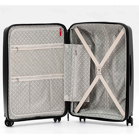 Tosca-Space-X-20-Inch-Carry-On-Suitcase-Champagne-Open