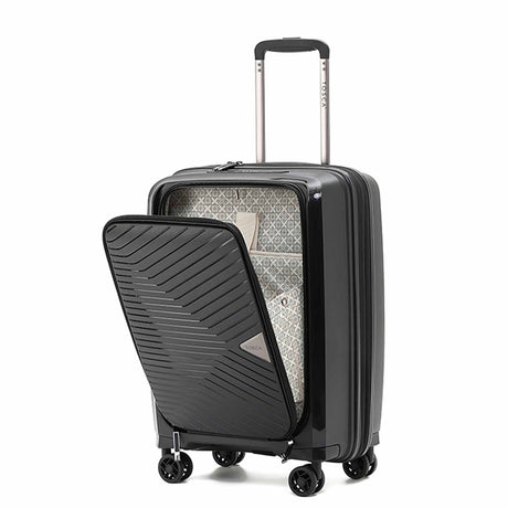 Tosca-Space-X-20-Inch-Laptop-Suitcase-Black-Front-Angle