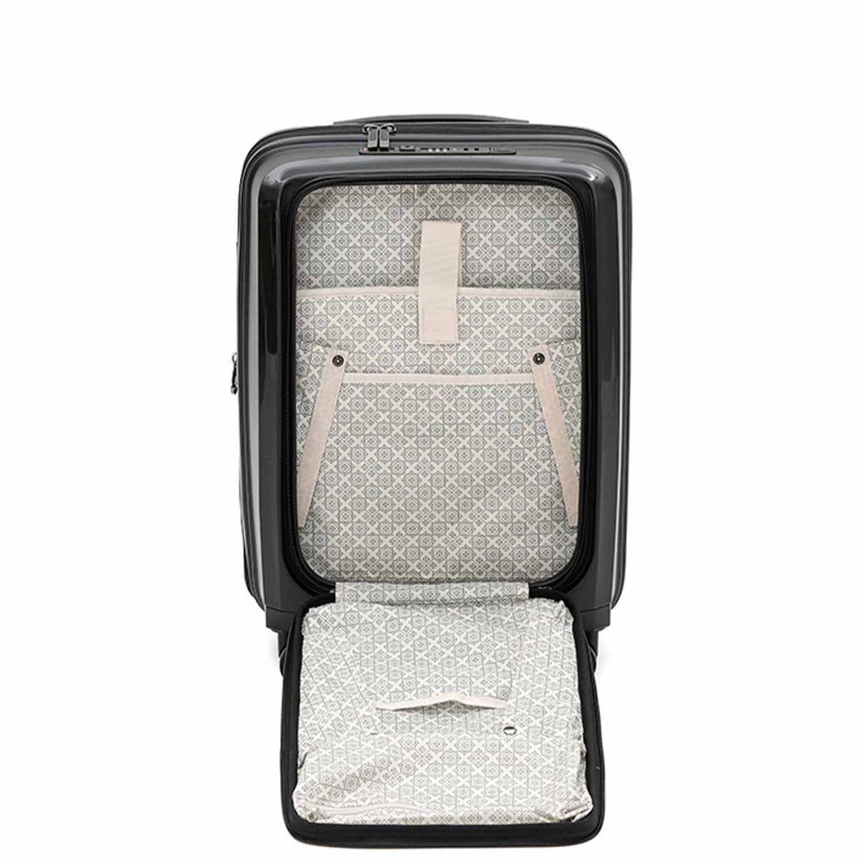 Tosca-Space-X-20-Inch-Laptop-Suitcase-Black-Open-Front