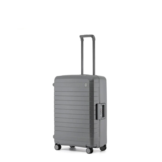 Tosca-Vault-4-Wheel-67cm-Medium-Suitcase-Grey-Angle