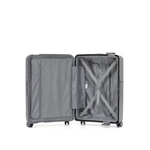 Tosca-Vault-4-Wheel-77cm-Large-Suitcase-Grey-Open