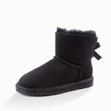 Ugg-Boots-Classic-Mini-Bailey-Bow-Black-Front