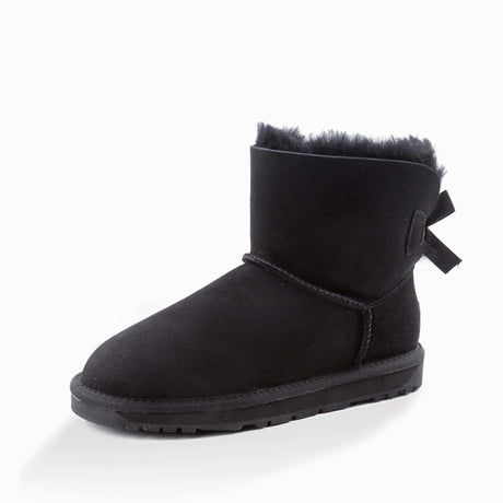Ugg-Boots-Classic-Mini-Bailey-Bow-Black-Front