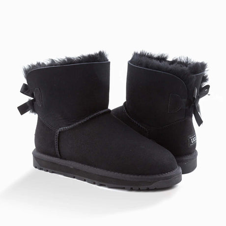 Ugg-Boots-Classic-Mini-Bailey-Bow-Black-Pair