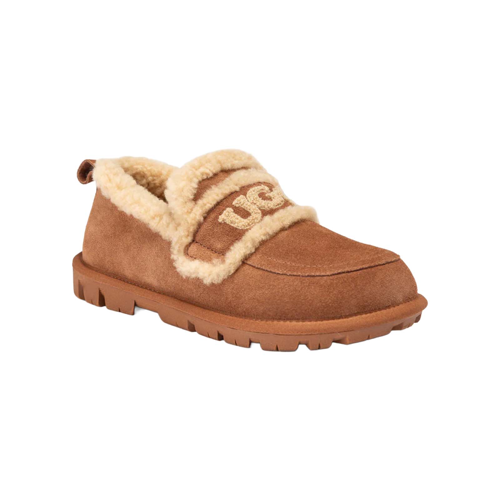 Ugg-Loafer-Violet-Shearing-Caramel-Front